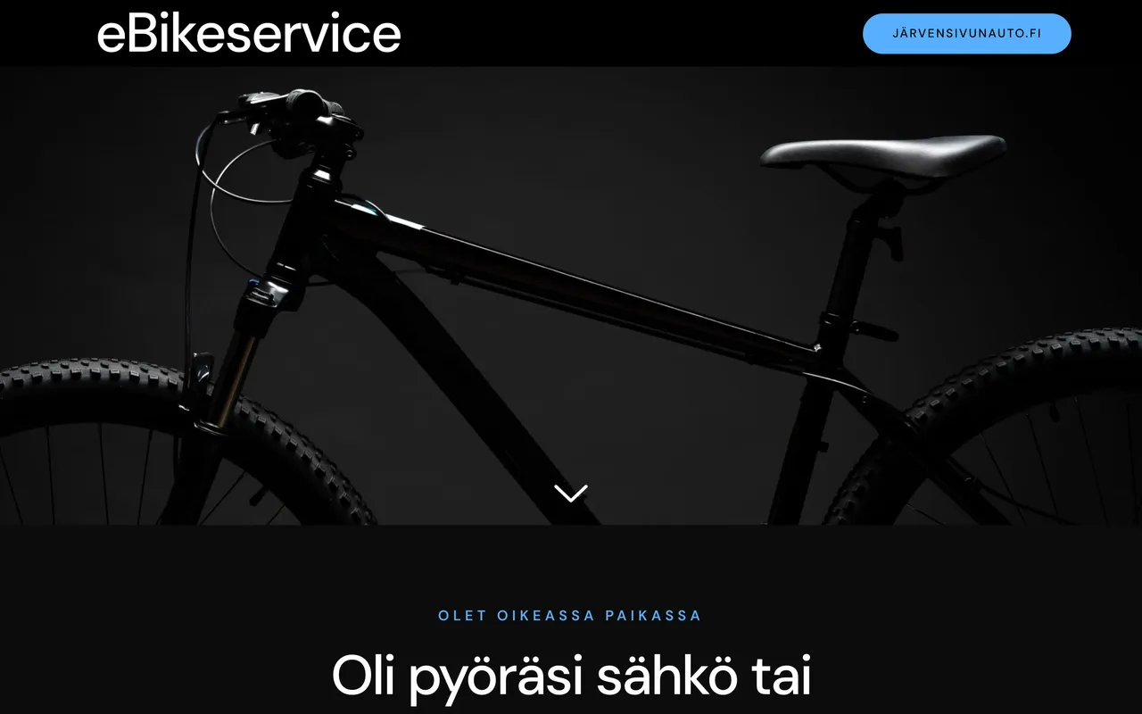 Screenshot: Ebikeservice.fi